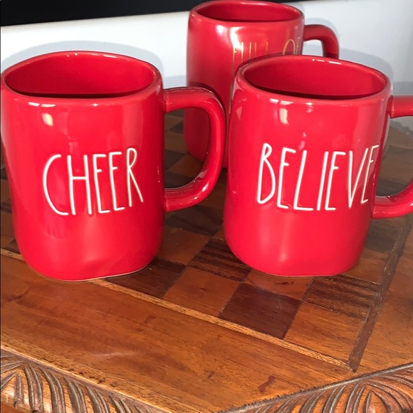 Rae Dunn Other - Rae Dunn BELIEVE red mug, new
